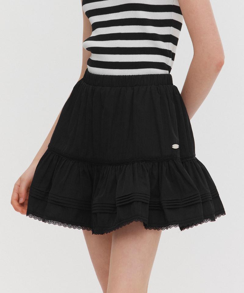 MARIE CLAIRE Lace Mini Skirt (Magbsk03Mbk)
