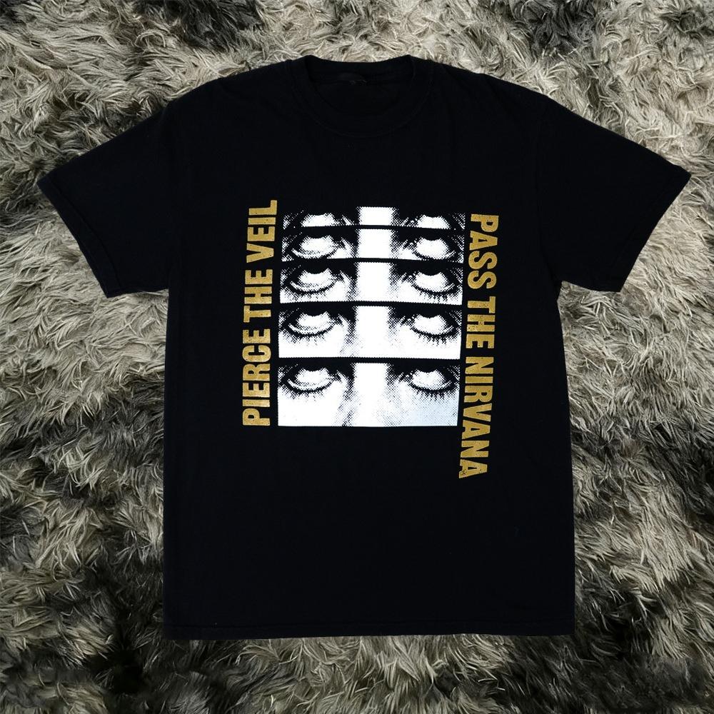 Maglietta Vintage Pierce The Veil Merchandising Concerto Rock Maglietta Grafica Vintage Abbigliamento Musica Metal Alternativa Maglietta Unisex Regalo per Fan Magliette
