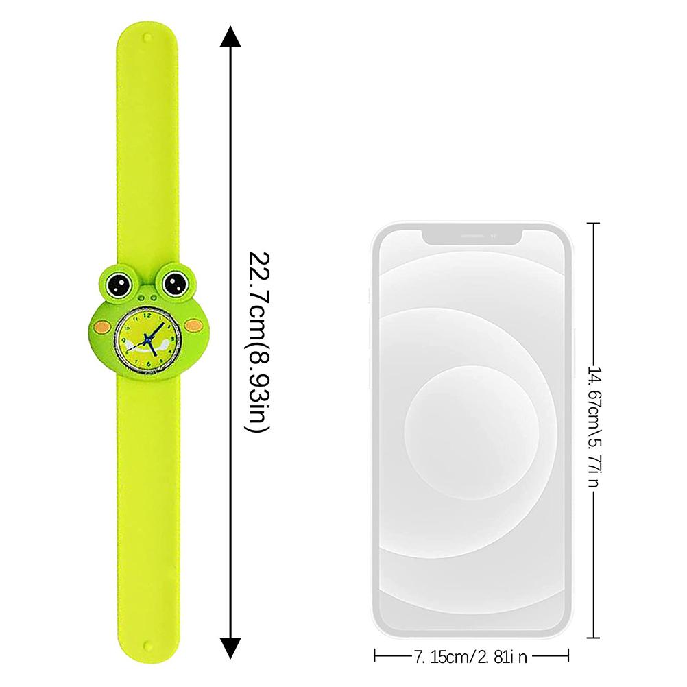 Kids Slap Watch Cartoon 3D Animal Sport Watch Silicone Quartz Watch for Students Boys Girls Birthday Gift Party