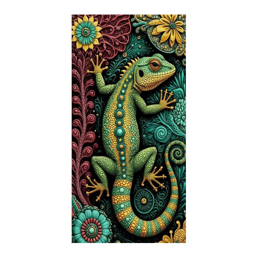 

Gecko Large Size Diamond Painting Animals Diy Full Square Round Drill Rhinestone Embroidery Mosaic Cross Stitch Kits Wall Decor Round drill 30x60cm