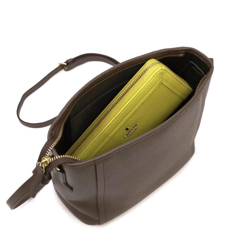 Lanvin Collection Leger Shoulder Bag 60-6070 Mocha