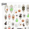 Festival Party Nail Stickers Art for Halloween, Pumpkin Ghost Bat Potion Self Long Lasting Adhesive Decals, DIY Manicure Decoration Supplies