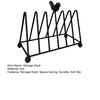 Plate Storage Rack, Durable Iron Dish Display Stand, Anti-Slip Certificates Cookbooks Organizer, for Plates Cutting Boards Tiles Plaques Trays