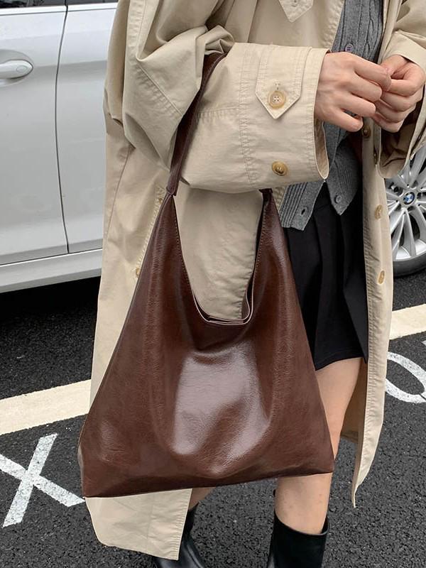 Women's Retro Large Capacity Commuter Tote - Fashionable, Casual & Versatile Crossbody Bag