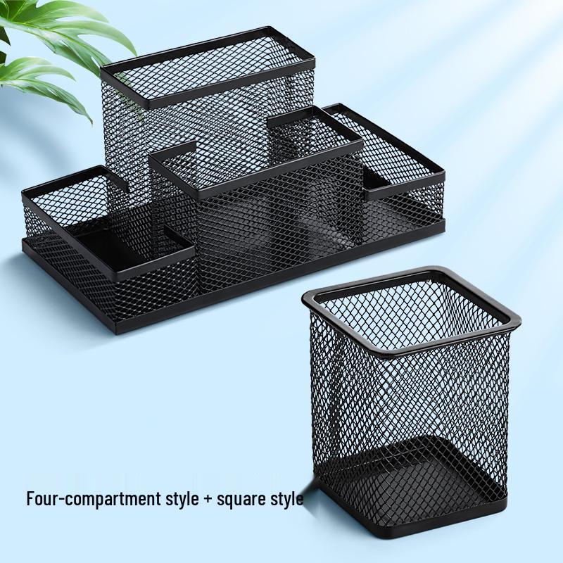 Multifunktionaler Metall-Stiftehalter mit großem Fassungsvermögen - Kreative Aufbewahrung für Schüler