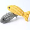 New Pippi Amoy Plush Cat Toy Wave Fish with Mint, Cat Self-hi Pet Toy
