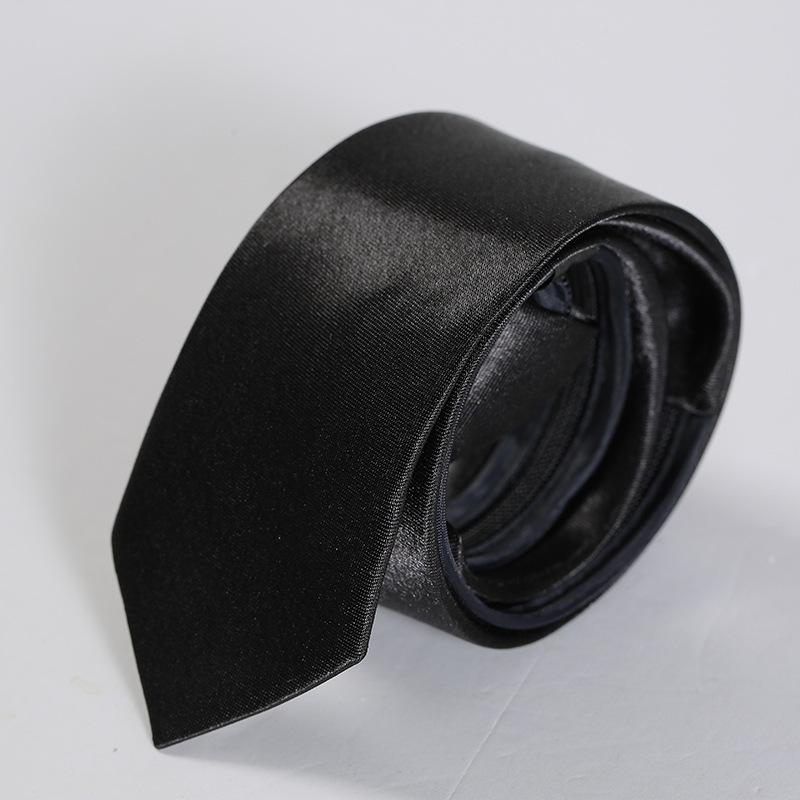 Zipper Tie Plain Face Upscale Groom Best Man Presides Over Hotel Business Men And Women Professional Dress Wedding Red And Black Collar