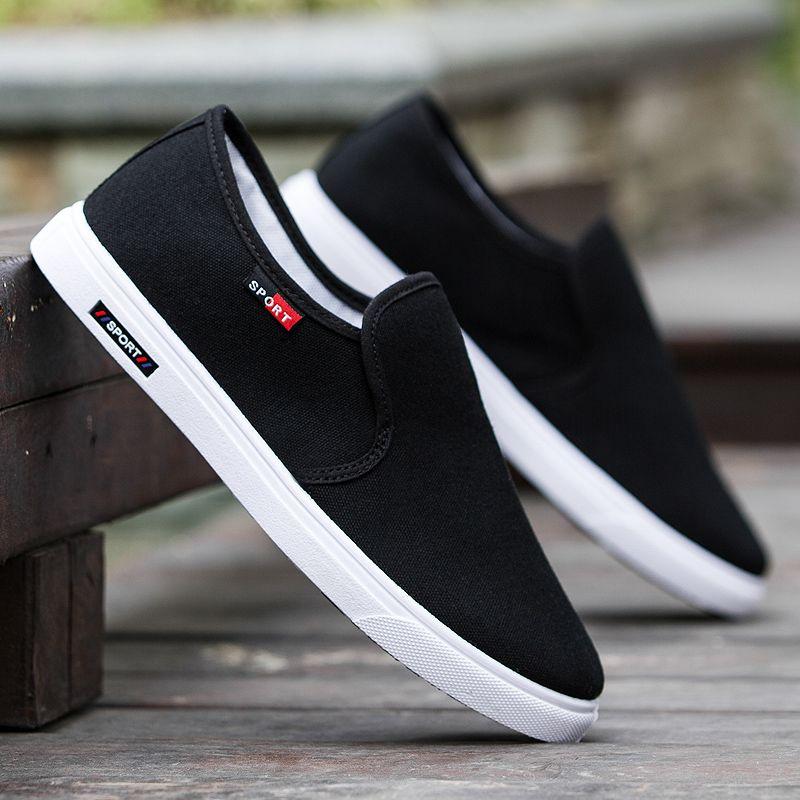 Fashion Casual Shoes for Men Korean Style Alphabet Round Toe Man Shoe Without Leather Luxury Sale Walking Comfortable Size 44 Sneakers