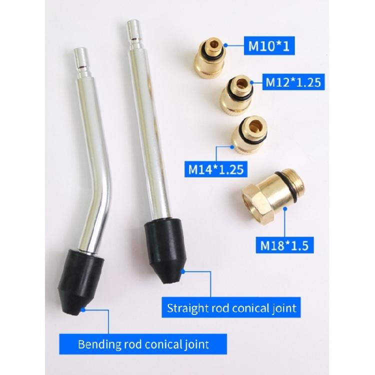 8Pcs Auto Tool Gauges Compression Tester Petrol Engine Pressure Gauges