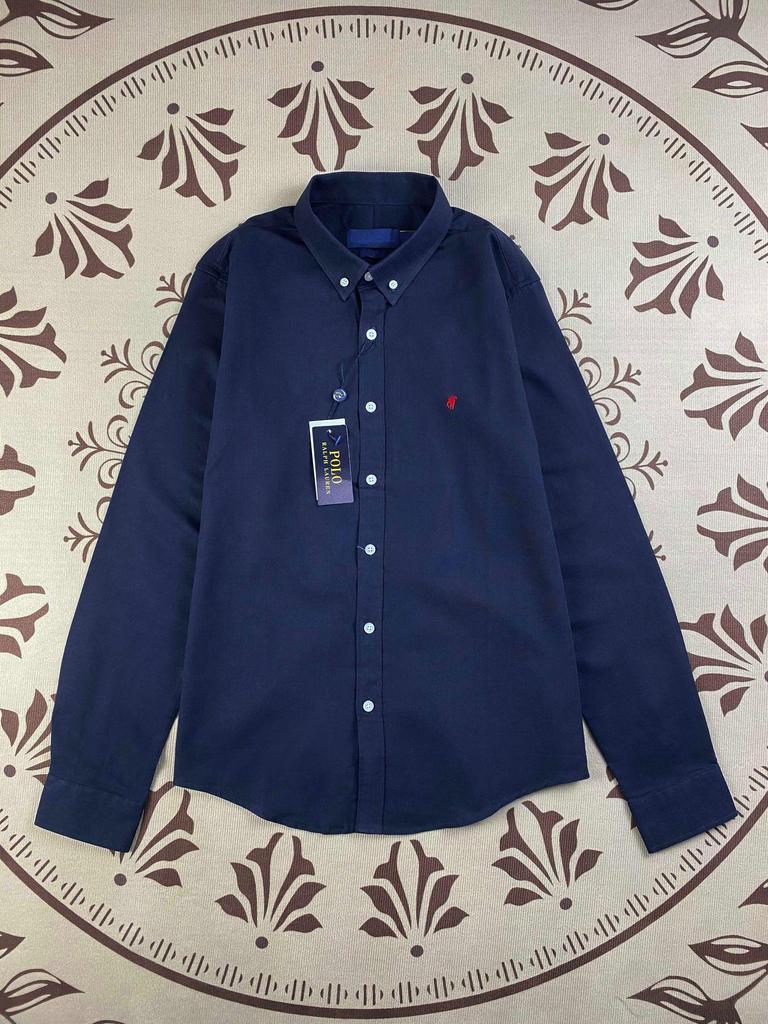 RL Ralph Lauren Dámské lněné polo tričko s logem Little Pony - Dlouhý rukáv, Vyšívané, Ochrana proti slunci, Jaro/Podzim.