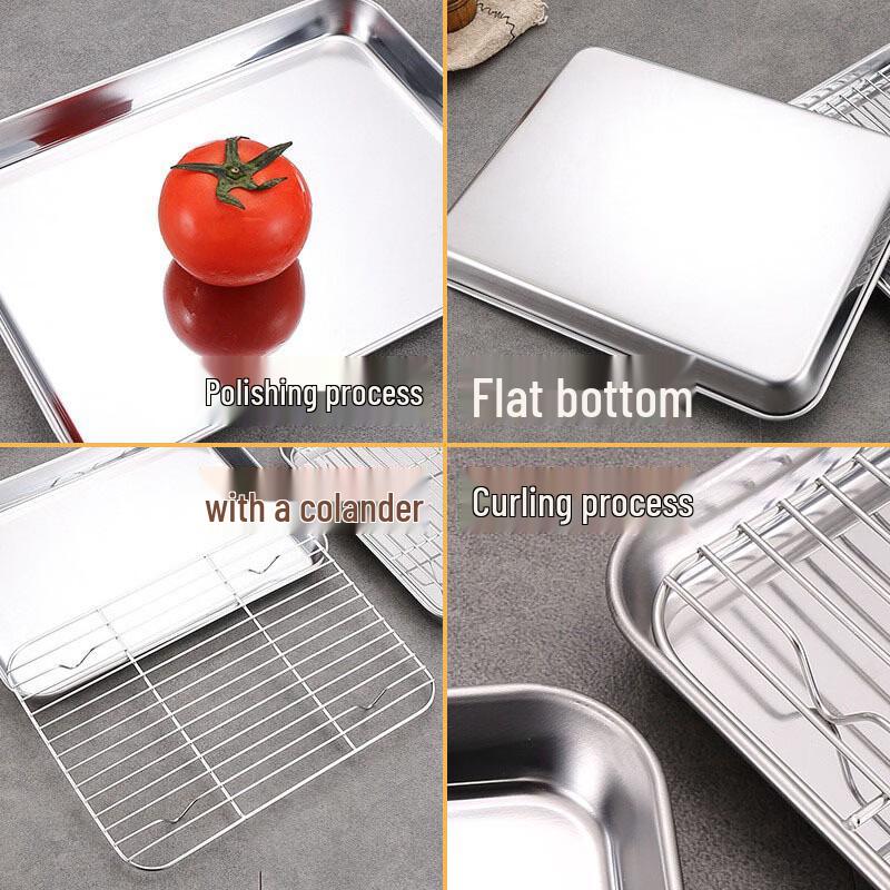 UOSU Stainless Steel Roasting Pan with Cooling Rack
