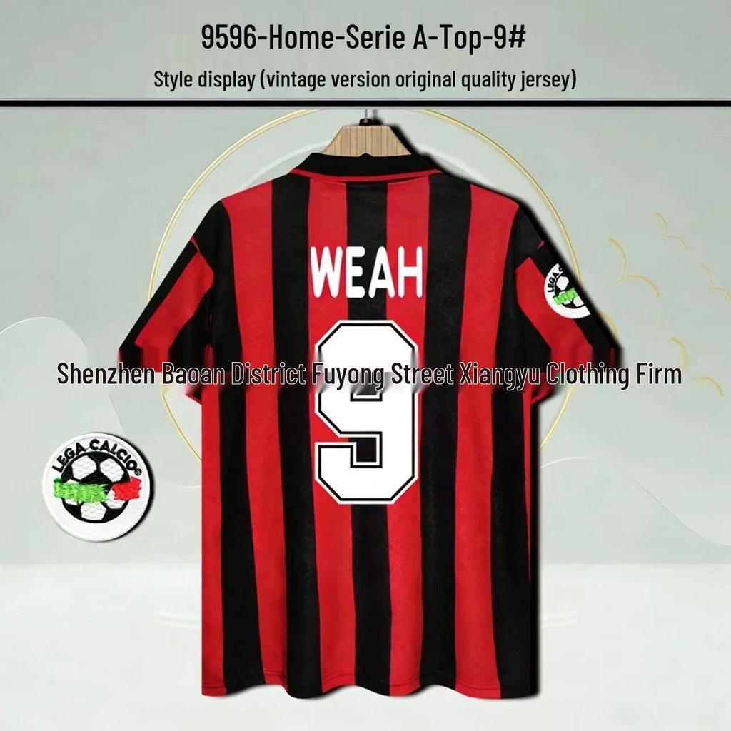 93–14AC Klassisches Retro-Fußballtrikot: 22 Kaka, 32 Beckham, 80 Ronaldinho, 99 Ronaldo