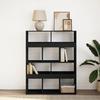 VidaXL Black Bookcase 100x33x125.5 Cm Engineered Wood, Bookshelf, Storage Shelf, Display Cabinet, 3309358