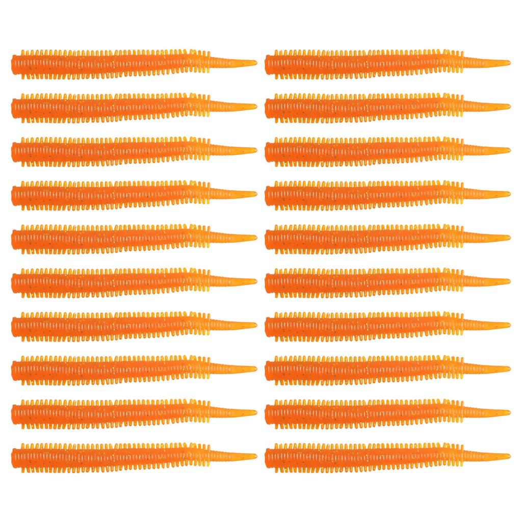 20pcs Soft Worms For Fishing Glow TPR Material Sea Fishing