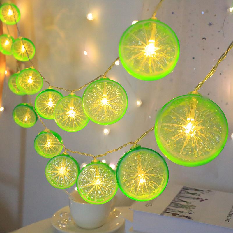LED Lemon Slice Fairy Lights for Kids' Decor and Camping Atmosphere