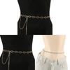 Water Drilled Heart Shape Metal Waist Belt For Women Men Elegant Summer Accessory