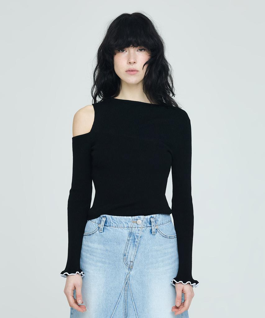 INSTANTFUNK One-Point Cutout Knit - Black
