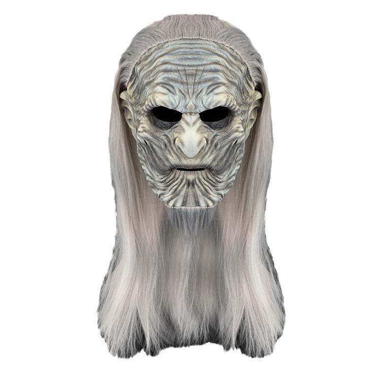 Game of Thrones White Walker Night King Latex Mask for Halloween Cosplay