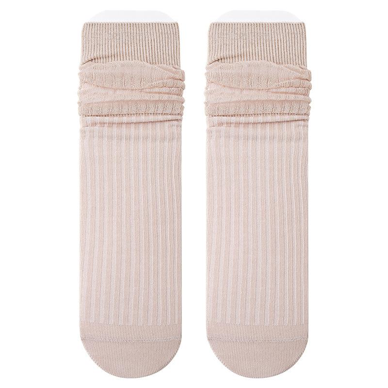 5 Paar Damen Mid-Tube Frotteesocken Kleine Lederschuhe Mond Baumwollsocken Damen Sommerstrümpfe