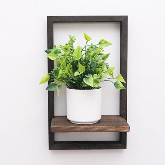 1/2Pcs Wall Plant Shelf Space Saving Plant Display Rack Strong Load-bearing Easy Assembly Indoor Plant Stand Wall Decor
