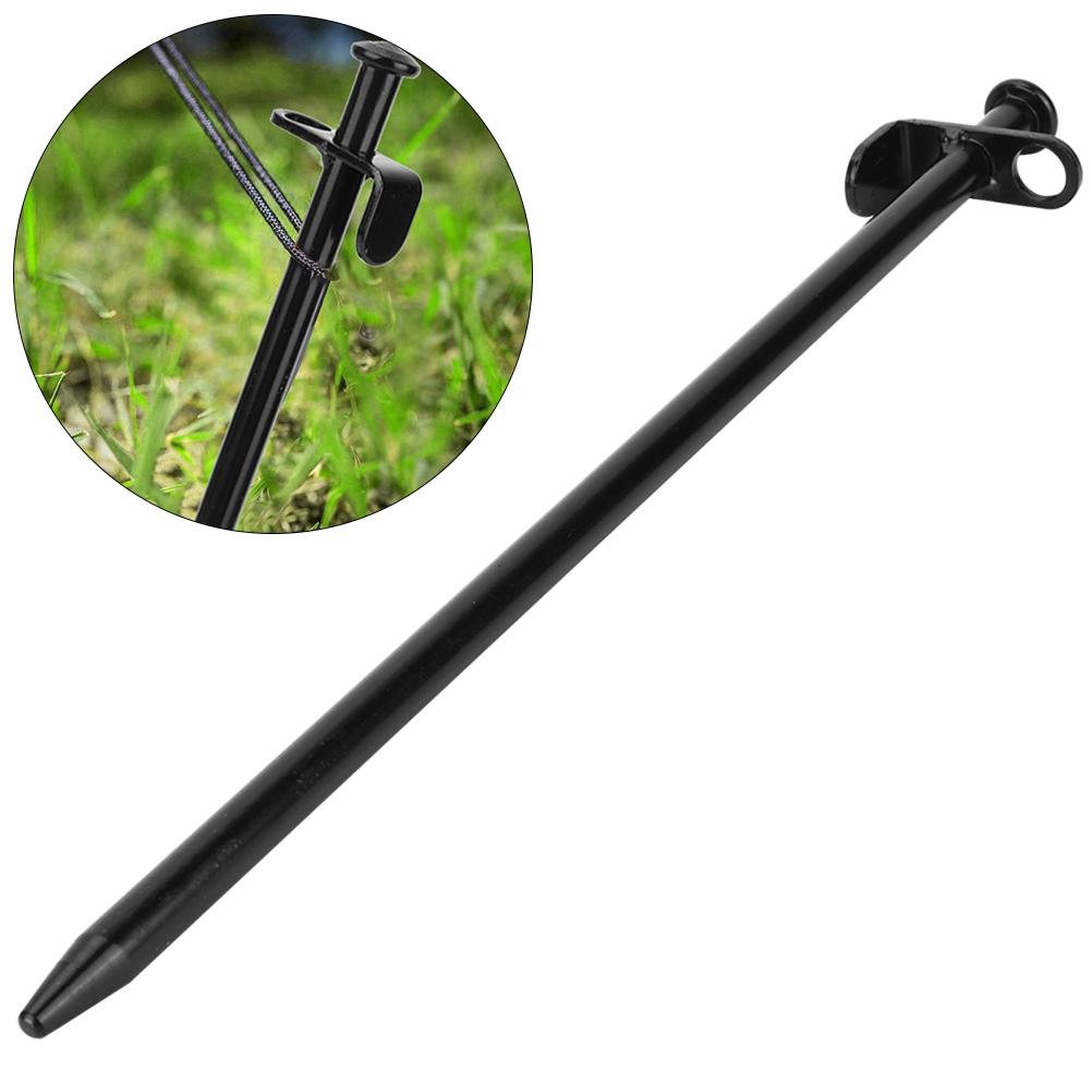 4PCS Steel Lengthen Outdoor Travel Camping Bch Tent Pegs Pin Stakes Ground Nail(30cm)