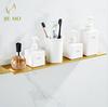 Brushed Gold Bathroom Shelf Bathroom Rack Wall Hanging Cosmetics Storage Rack Toiletries Shelf
