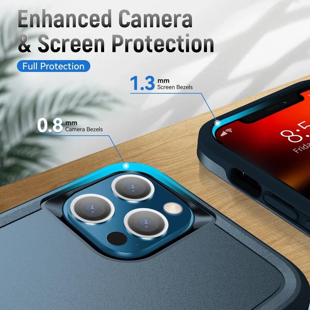 Hybrid Heavy Duty Armor for IPhone 16 Pro Max 15 14 13 12 11 XR XS 7 8 Plus Otter Case Box Hard Full Protection Military Shockproof Cover
