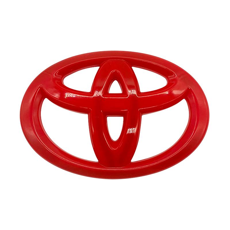 65X47MM Car Steering Wheel Center Emblem Logo Sticker For Toyota Corolla Yaris Aygo Prius RAV4 Crown CHR Camry Auris Verso
