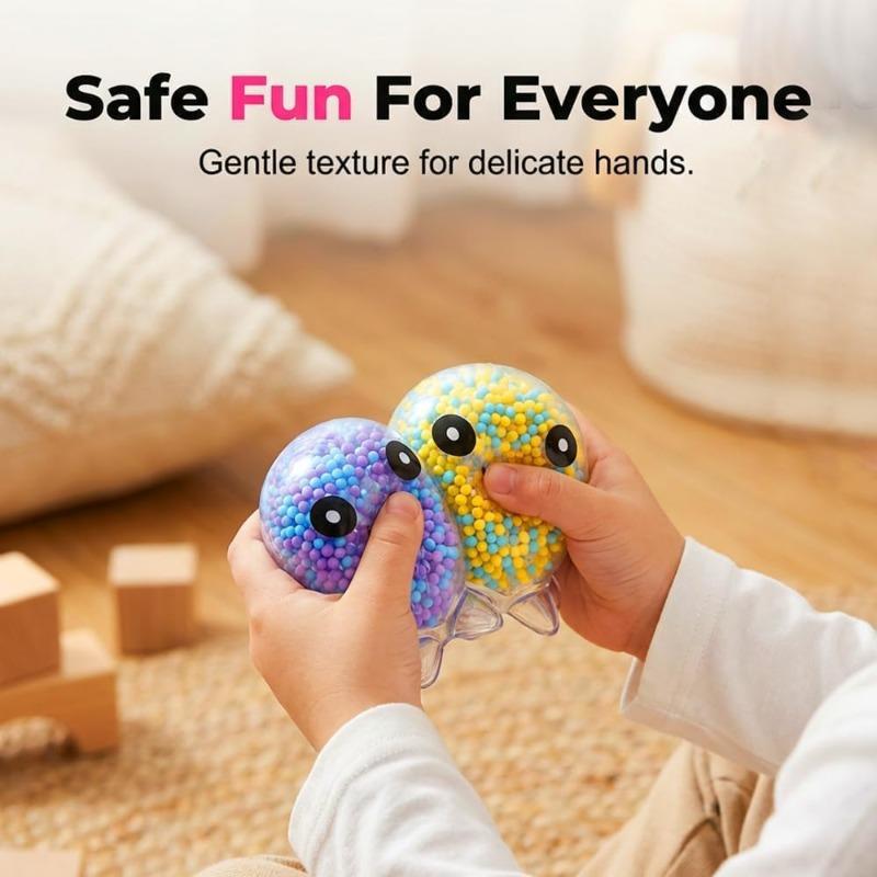 5/10 Pack Fidget Octopus Stress Balls for Adults, Cute Octopus Squishy Fidget Toys for Anxiety Stress Relief,Slow Rise Squishy Toy Gifts