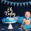 Oh Baby Cake Topper Wooden Baby Shower Cake Topper,For Rustic Theme Gender Reveal Party/baby Booth Props Party Photo Decorations