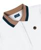 MEASPHERA Women Regular-Fit Ribbed Polo Shirt White