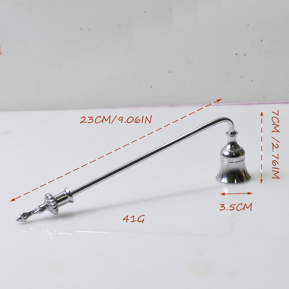 

Metal Candle Snuffer with Handle Long Reach Candle Extinguisher Tool for Safe Candle Flame Control and Fire Safety One Size срібний