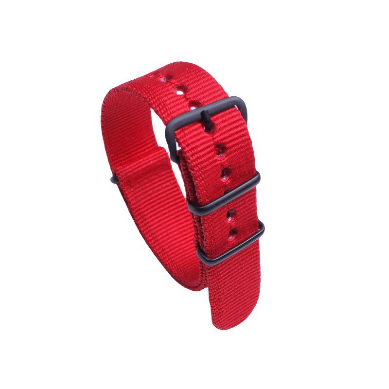 

Нейлоновый ремешок для часов с пескоструйной черной пряжкой - Унисекс Повседневный Спорт Width 20mm