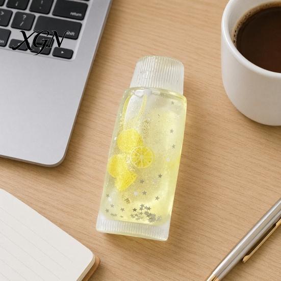 Simulated Toothpaste Tube Toy Stress Relief Toy, Strawberry Blueberry Lemon Clover Reliever Squeeze Anxiety Relieving Clear Fidget