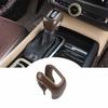 For Volvo S60 -23 Brown Wood Grain Central Console Gear Shift Knob Trim 1x