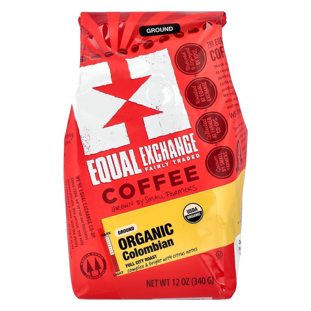 Equal Exchange Organic Coffee Colombian Ground Full City Roast