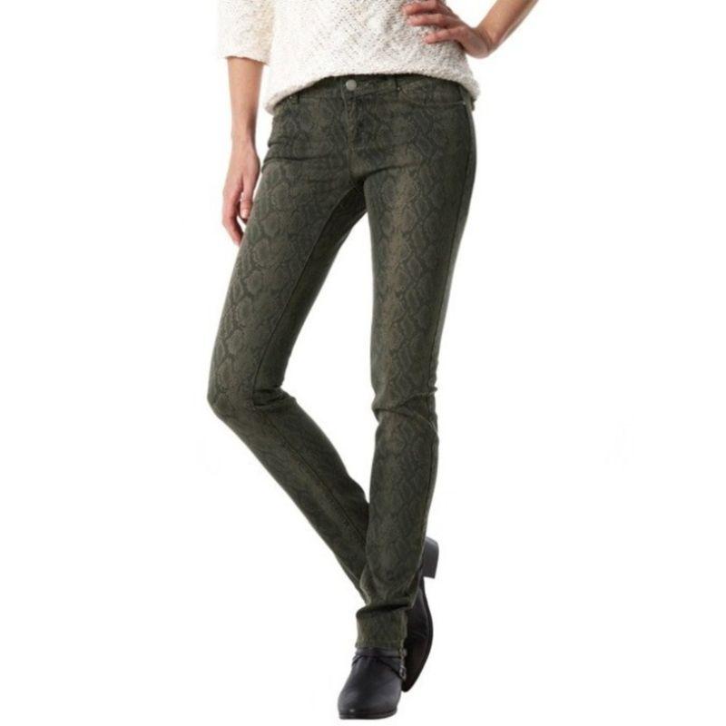 Elastic Fabric Five Bag Models Mid-Waist Pencil Pants Casual Pants Fashion Spring and Autumn New Python Pants Thin Elegant Special Offer