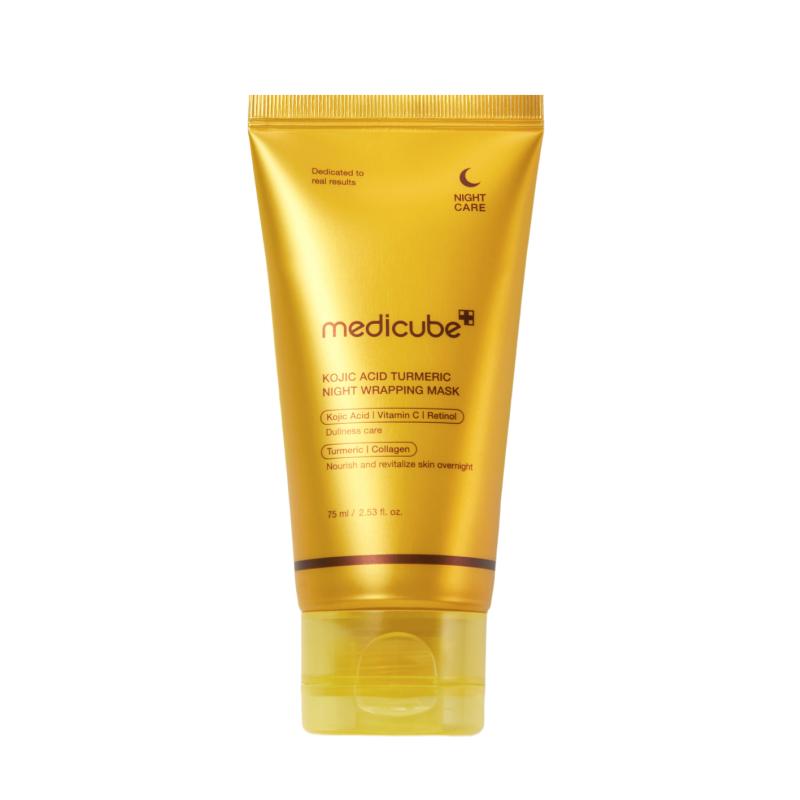 medicube Kojic Acid Turmeric Vita Wrapping Mask | Brightening & Dark Spot Peeling Mask | 75ml