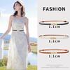 Four-Leaf Clover Pearl Women'S Belt Belt Women'S Dress Belt Thin Decoration