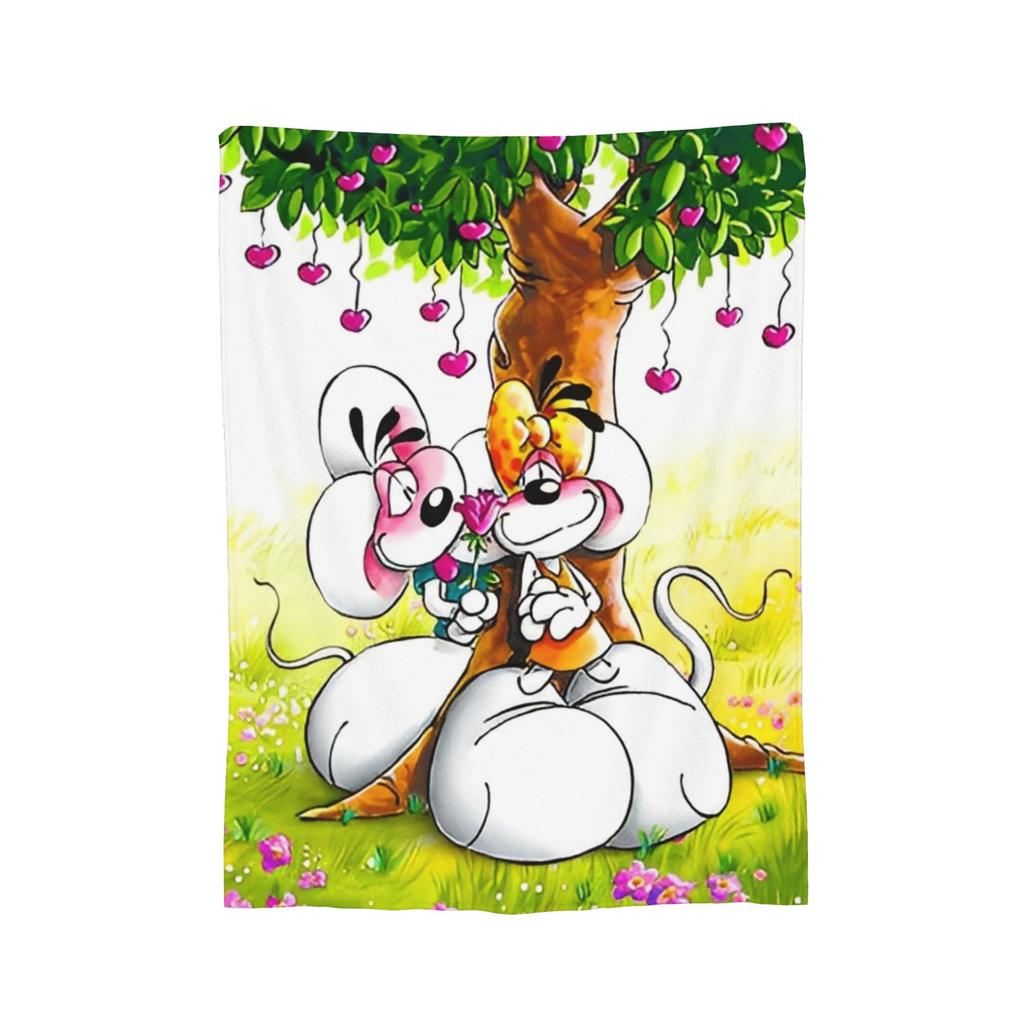Cute Cartoon D-Diddls Knitted Blankets Velvet Diddl Super Soft Throw Blanket for Bedding Couch Bedroom Quilt