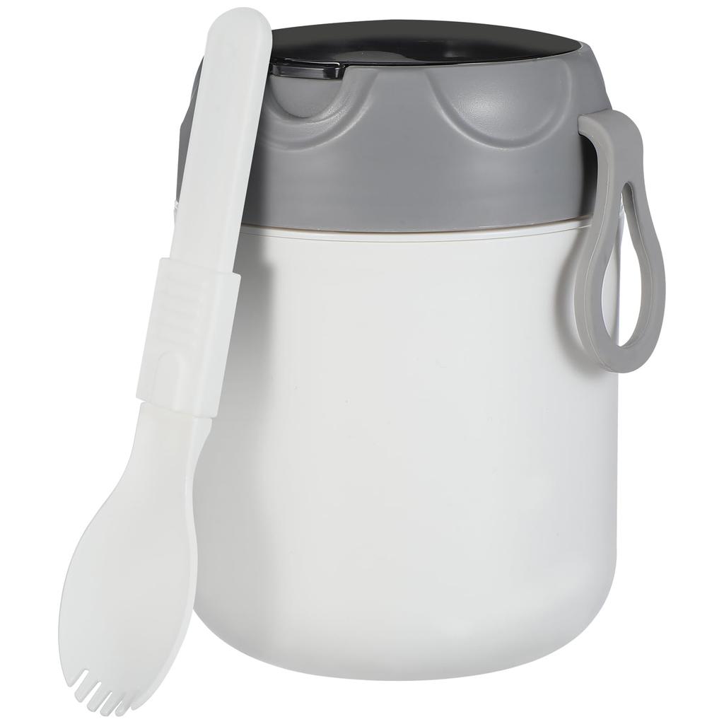 NUOLUX Polévka 500ml Velká Polévka Obědová Polévka Bento Nádoba na Polévku s Jídlem Škola nebo Domov Snadné Mytí v Myčce Obsahuje Bílou Sklenici, Vhodné do Mikrovlnné Trouby, Kapacita,