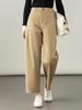High-Waist Petite Tencel-Cotton Harem Pants for Women - 2025 Autumn Collection, Nine-Point Wide-Leg Casual Design