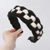 PROLY New Fashion Headband For Women Wide Side Warm Knitted Headwear Patchwork Turban Winter Casual Hair Accessories Hairband