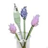 Artificial Flower Bouquet in Vase, Collectible Figurines for Home Decor Gifts