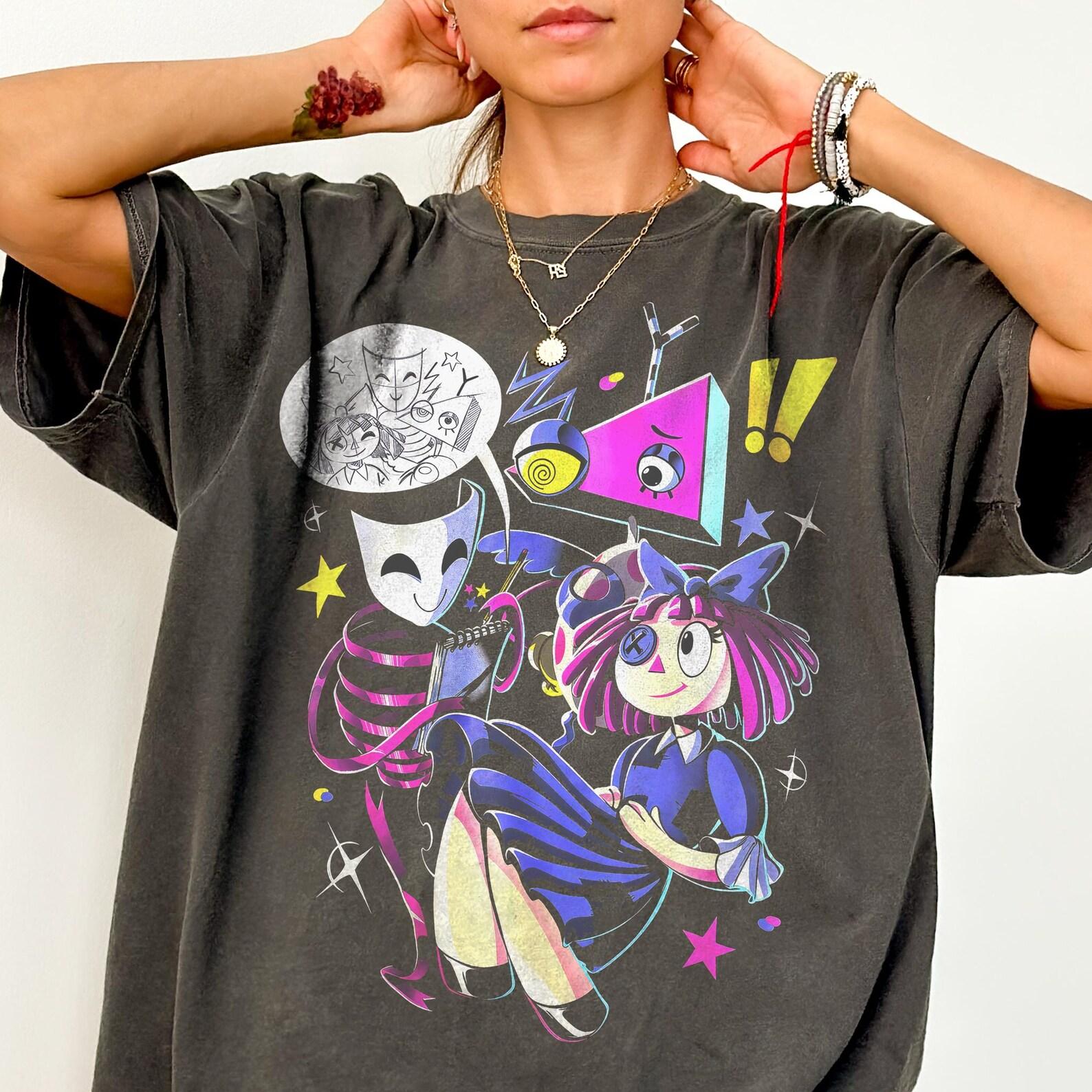 Comfort Colors Gangle Zooble Ragatha Trio Shirt - The Amazing Digital Circus Shirt,Tadc Shirt,Tadc Sweatshirt,Gangle Tshirt S