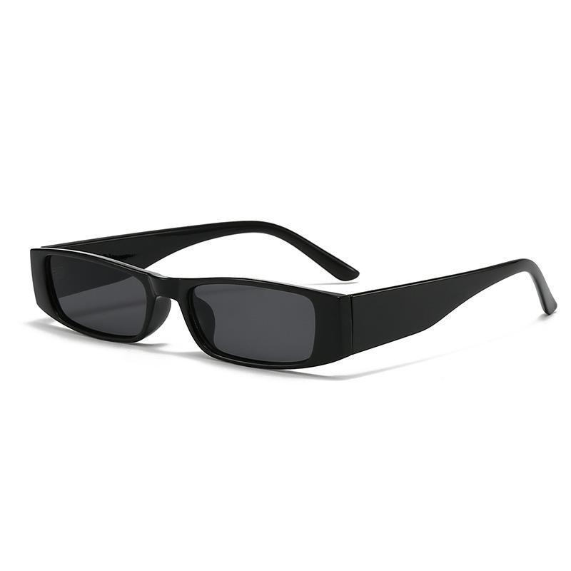 

Punk Retro Small Rectangle Sunglasses Women Men Narrow Frame Vintage Square Sun Glasses Female Trend Cat Eye Eyewear show as picture