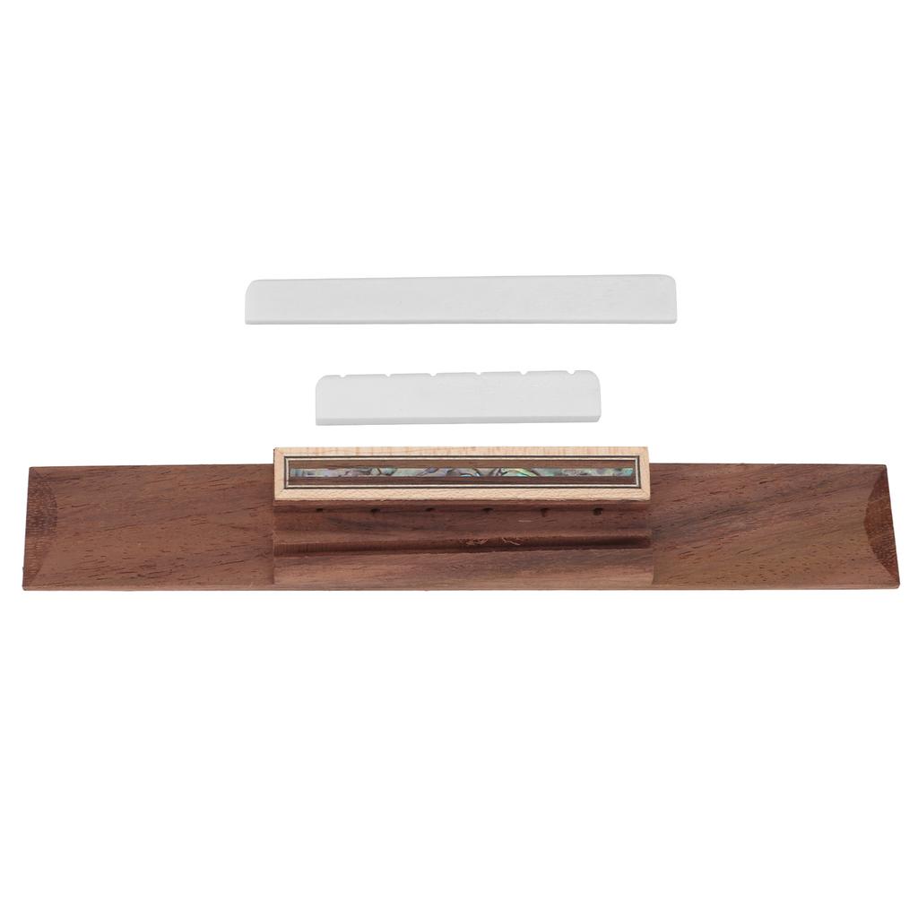 Gitarrenbrücke Sattel Mutter Set Dekorativ Leicht Robust Praktisch für Klassische Gitarre