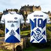 2026 Summer Scottish Men's T-shirts, Summer Football Jerseys, Stylish 3D Print, Casual Women's Short-Sleeve Shirts, Men's Sports Shirts