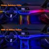 Car LED Strip Lights, Interior Acrylic LED Lights For Car With Dynamic Rainbow Dream Color Chasing, Car Ambient Lighting Kits, Music Sync (8 In 1(6 *