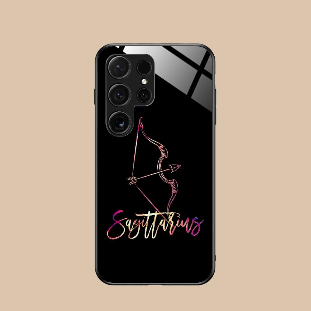 

Zodiac Sign Sagittarius Phone Case for Samsung Galaxy S25 S24 S23 S22 S21 S20 Note20 Plus FE Ultra Glass Cover Smartphone Pretty Galaxy Note20 Ultra